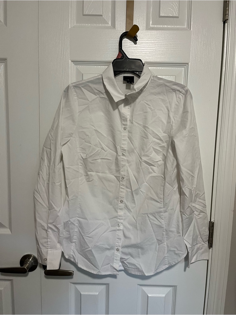 Worthington White womens Button-Front Dress Shirt